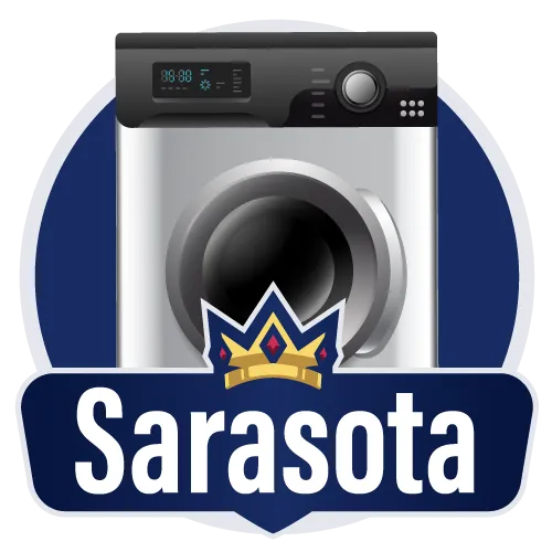 a graphic of sarasota florida washing machine repair service